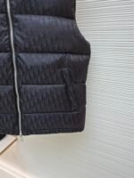 Dior oblique pattern monogram stand collar vest - Image 7