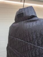 Dior oblique pattern monogram stand collar vest - Image 14