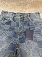 Louis Vuitton wide-leg checkerboard denim trousers - Image 12