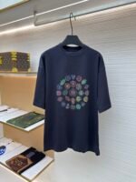 Balenciaga logo print crew neck short sleeves