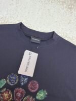 Balenciaga logo print crew neck short sleeves - Image 11