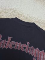 Balenciaga logo print crew neck short sleeves - Image 10