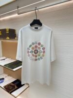 Balenciaga logo print crew neck short sleeves