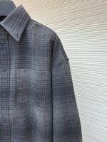 Balenciaga vinyl lettering flannel shirt - Image 5