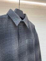 Balenciaga vinyl lettering flannel shirt - Image 8