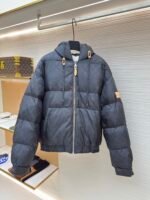 Louis Vuitton monogram fleece-lined padded jacket
