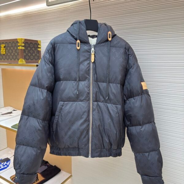 Louis Vuitton monogram fleece-lined padded jacket