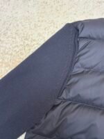 Moncler striped stand collar zipper long-sleeved down jacket - Image 13