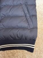 Moncler striped stand collar zipper long-sleeved down jacket - Image 12