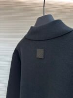 Louis Vuitton Leather and Knitted Wool Zip-Up Cardigan Jacket - Image 16