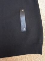 Louis Vuitton Leather and Knitted Wool Zip-Up Cardigan Jacket - Image 10