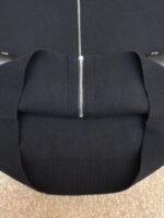 Louis Vuitton Leather and Knitted Wool Zip-Up Cardigan Jacket - Image 9