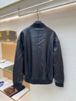 MiuMiu logo leather jacket - Image 2