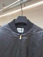 MiuMiu logo leather jacket - Image 13