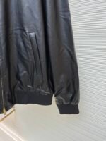 MiuMiu logo leather jacket - Image 9