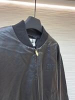 MiuMiu logo leather jacket - Image 8