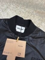 MiuMiu logo leather jacket - Image 6