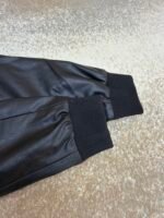 MiuMiu logo leather jacket - Image 3