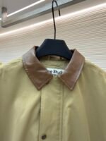 Acne Studios barn-style leather collar jacket - Image 3