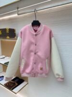 Louis Vuitton patchwork single-breasted baseball jacket