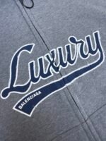 Balenciaga Luxury fur collar zip-up hoodie - Image 9
