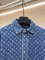 Louis Vuitton all-over print denim jacket - Image 3