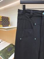 Louis Vuitton turquoise wool-blend wide-leg trousers - Image 4