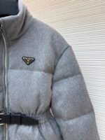 Prada Wool Belted Down Jacket [Women's] - Image 5