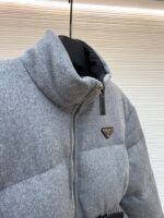 Prada Wool Belted Down Jacket [Women's] - Image 7