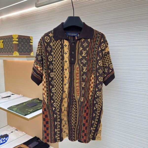Louis Vuitton Polo jacquard knit Polo shirt