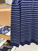 MiuMiu blue and white striped Polo sweatshirt - Image 6