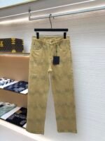 Louis Vuitton turquoise denim trousers