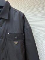 Prada triangle logo padded jacket - Image 5