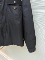 Prada triangle logo padded jacket - Image 7