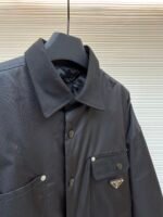 Prada triangle logo padded jacket - Image 9