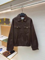 MiuMiu floral gabardine belted jacket