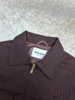 MiuMiu floral gabardine belted jacket - Image 16