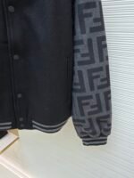 FENDI black lapel woolen bomber jacket - Image 7