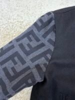 FENDI black lapel woolen bomber jacket - Image 13