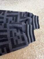 FENDI black lapel woolen bomber jacket - Image 10