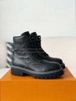 LOUIS VUITTON RANGER LEATHER ANKLE BOOTS