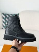 LOUIS VUITTON RANGER LEATHER ANKLE BOOTS - Image 8