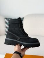 LOUIS VUITTON RANGER LEATHER ANKLE BOOTS - Image 9