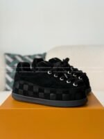 LOUIS VUITTON x NIGO FW25 SUEDELEATHER ROUND-TOED SNOW BOOTS