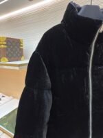 Prada velvet stand collar cropped coat - Image 4