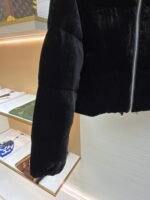 Prada velvet stand collar cropped coat - Image 6