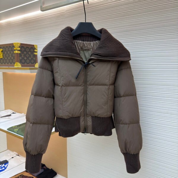 Moncler Patchwork Knitted Down Jacket [Women's]