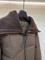 Moncler Patchwork Knitted Down Jacket [Women's] - Image 8