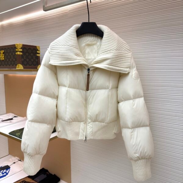 Moncler Patchwork Knitted Down Jacket [Women's]