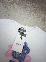 Dior pattern jacquard round neck pullover long sleeve cashmere sweater - Image 14